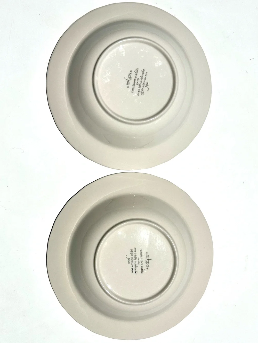 MIKASA Renaissance White Porcelain 10” Round Serving Bowl - Elegant Home Dining